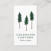 Pine Trees Outdoorsy Camp Wanderführer im Val Pior Visitenkarte (Vorderseite)