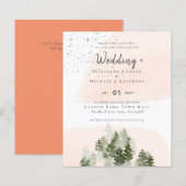 Pine Trees Peach Mountain Wedding (Vorne/Hinten)