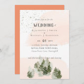 Pine Trees Peach Mountain Wedding (Vorne/Hinten)