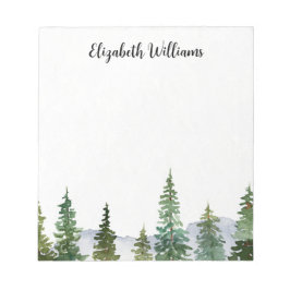 Pine Trees Personalisiert Notizblock