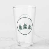 Pine Trees Pint Glass Glas (Rückseite)