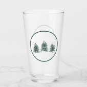 Pine Trees Pint Glass Glas (Vorderseite)