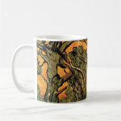Pine Trees Red Sky Setting Sun by Vincent van Gogh Kaffeetasse (Links)