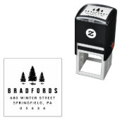 Pine Trees Rücksendeadresse Permastempel (Beispiel)