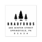 Pine Trees Rücksendeadresse Permastempel (Design)
