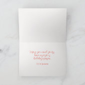 Pine Trees Rustic Woodlands Christmas Karte (Innenseite)