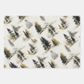 Pine trees scenery landscape geschenkpapier set (Vorderseite 2)