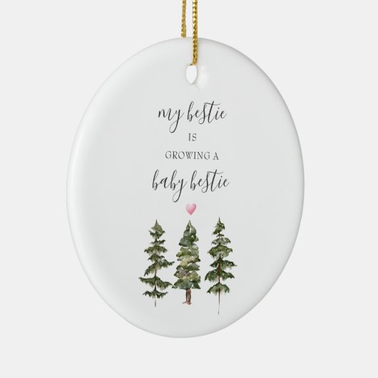 Pine Trees Schwangerschaftsgeschenk für Bestie New Keramik Ornament (Rechts)
