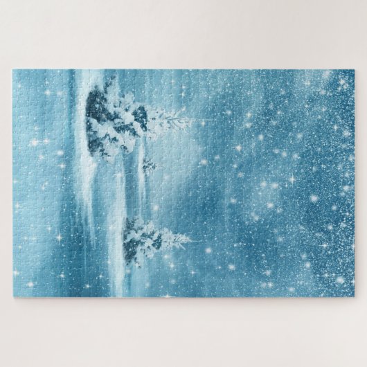Pine Trees & Snow Jigsaw Puzzle (Horizontal)