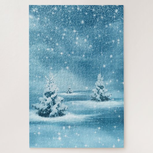 Pine Trees & Snow Jigsaw Puzzle (Vertikal)