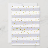 Pine Trees Snowflakes 1. Geburtstag Einladung (Rückseite)