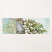 Pine Trees Summer Water & Rocks BWCA Aquarell Yogamatte (Vorderseite (Horizontal))