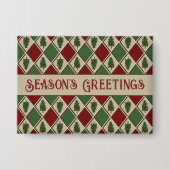 Pine Trees und Harlequin Button (Vorderseite)