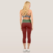 Pine Trees und Harlequin Capri Leggings (Rückseite)