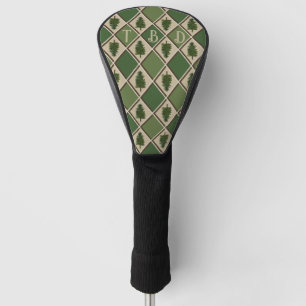 Pine Trees und Harlequin Golf Head Cover Headcover