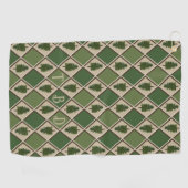 Pine Trees und Harlequin Golf Towel Golfhandtuch (Horizontal)