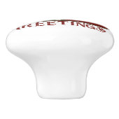 Pine Trees und Harlequin Keramik Knob Keramikknauf (Seitenansicht)