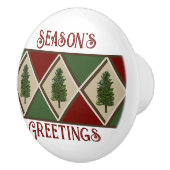 Pine Trees und Harlequin Keramik Knob Keramikknauf (Rechts)