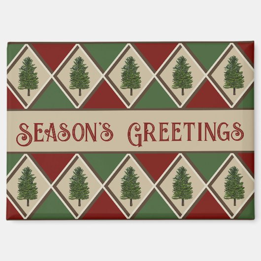 Pine Trees und Harlequin Magnet (Vorderseite)