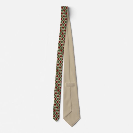 Pine Trees und Harlequin Neck Tie Krawatte (Rückseite)
