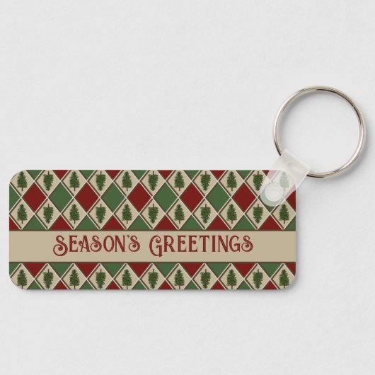 Pine Trees und Harlequin Schlüsselanhänger (Vorderseite)