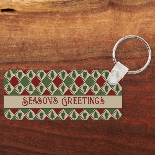 Pine Trees und Harlequin Schlüsselanhänger (Vorderseite)