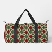 Pine Trees und Harlequin Small Duffel Bag Duffle Bag (Vorderseite)