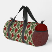 Pine Trees und Harlequin Small Duffel Bag Duffle Bag (Rechte Ecke)