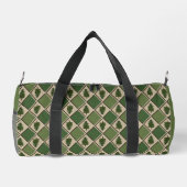 Pine Trees und Harlequin Small Duffel Bag Duffle Bag (Rückseite)