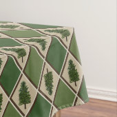 Pine Trees und Harlequin Tablecloth Tischdecke (Beispiel)