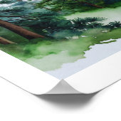 Pine Trees Wall Art Poster (Ecke)