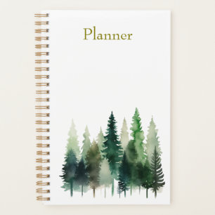 Pine Trees Watercolor Jahresplaner  Planer