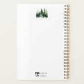 Pine Trees Watercolor Jahresplaner Planer (Rückseite)