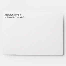 Pine Trees Watercolor Rustikale Hochzeitsumschläge