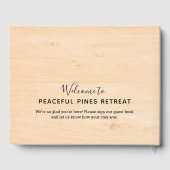 Pine Trees Wood Guest House Rental Zuhause Gästebuch (Rückseite)