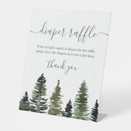 Pine Trees Woodland Babydusche Windelwanne Sockelschild