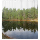 Pine Treflection Lake Duschvorhang (Vorderseite)