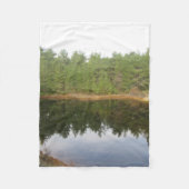 Pine Treflection Lake Fleecedecke (Vorderseite)