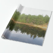 Pine Treflection Lake Geschenkpapier (Ungerollt)