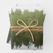 Pine Treflection Lake Geschenkpapier Set (Beispiel)