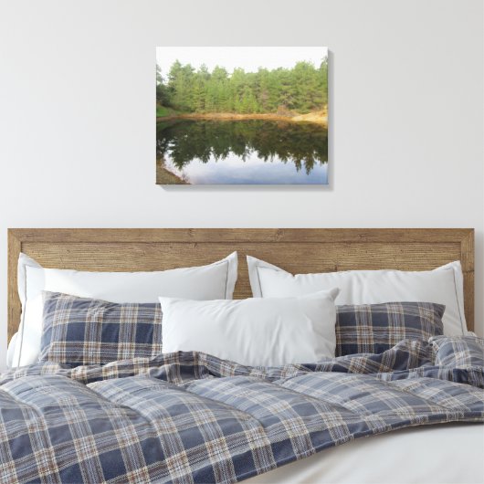 Pine Treflection Lake Leinwanddruck (Insitu (Schlafzimmer))