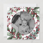 Pine und Berries Einladung (Vorderseite)