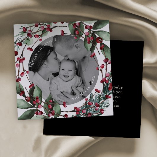 Pine und Berries Einladung