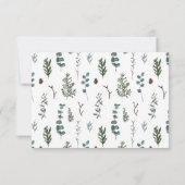 Pine- und Eukalyptus-UAWG-Antwortkarte RSVP Karte (Rückseite)