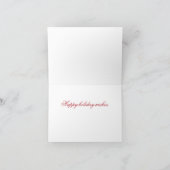 Pine und Gold Folies mit Berries Weihnachtskarte Karte (Innenseite)