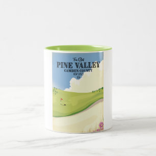 Pine Valley Camden County New Jersey USA Golf Zweifarbige Tasse