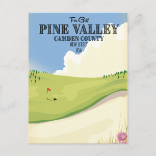 Pine Valley Camden Landkreis New Jersey USA Golf Postkarte