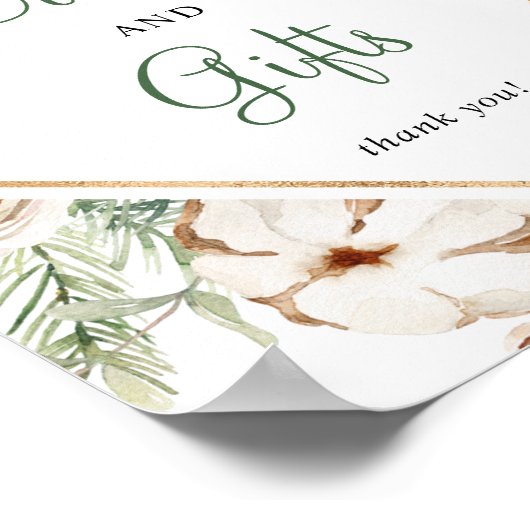 Pine Winter Cards and Gifts Brautparty Unterschrif Poster (Ecke)
