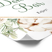 Pine Winter Donut Bar Brautparty-Zeichen Poster (Ecke)