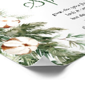 Pine Winter Name, das Gewürz-Brautparty-Zeichen Poster (Ecke)